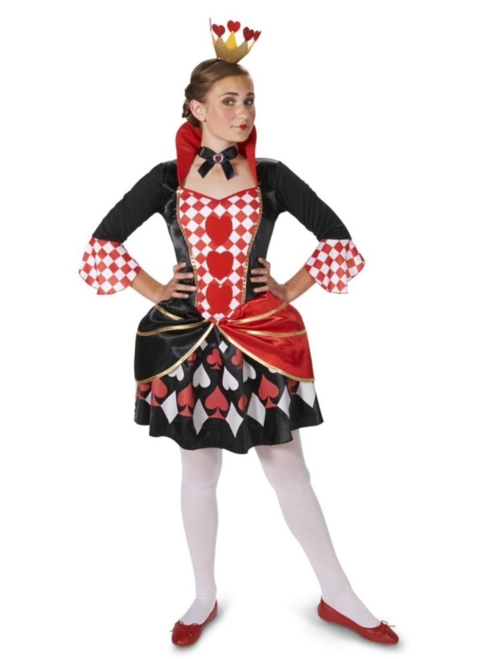 Dream Weavers Queen Of Hearts Crossplay Halloween Costume Dress Size Small